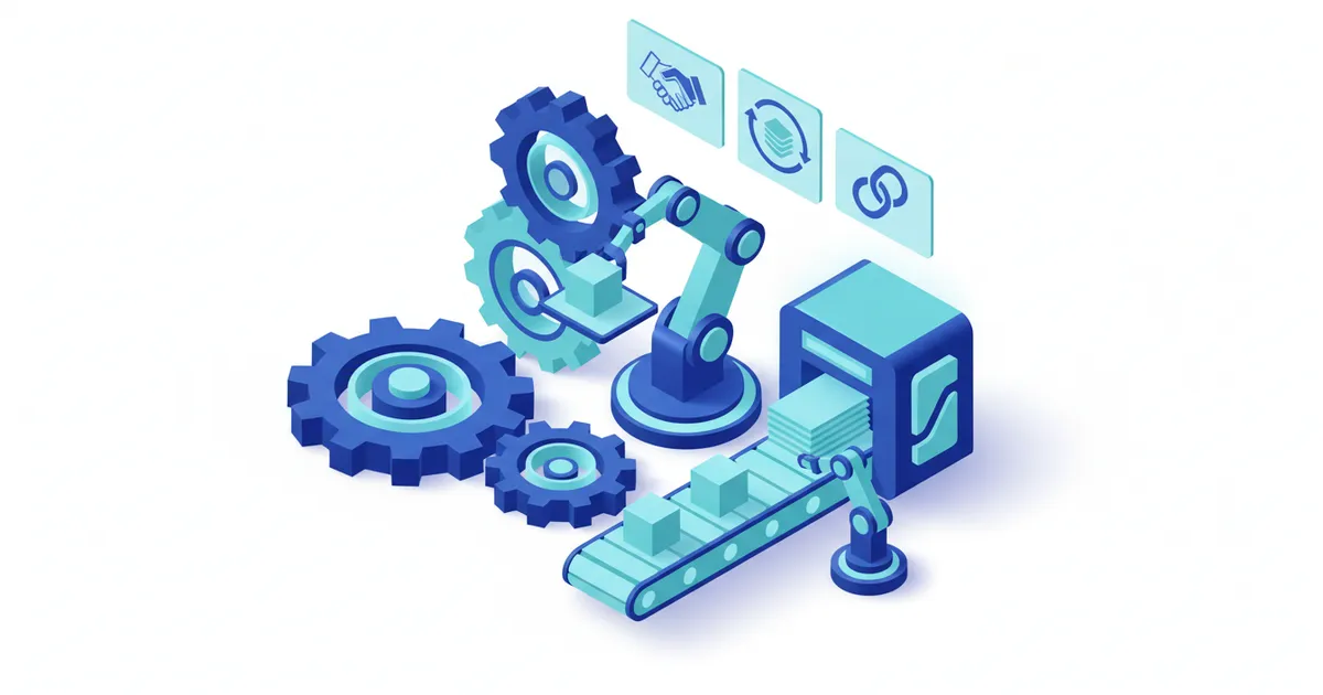 Illustration for Legal Document Automation: Verträge automatisieren — Automatisierung