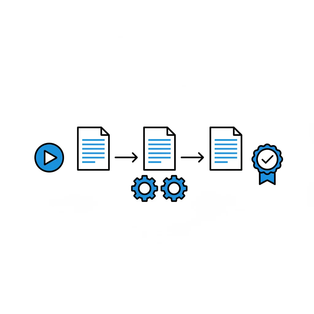 Illustration for How to set up automated document verification workflows step by step โ Guide