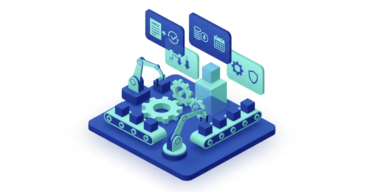Illustration for Automatización del procesamiento de facturas — Automatización
