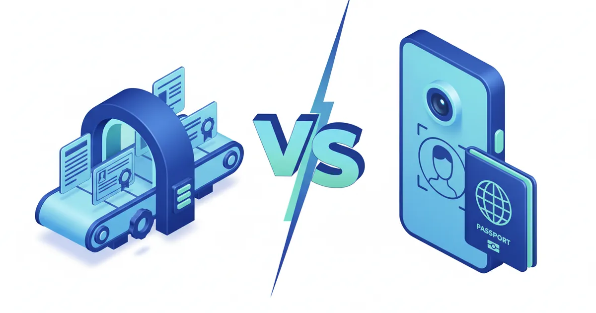 Illustration for CheckFile vs Jumio: comparación completa 2026 — Guía