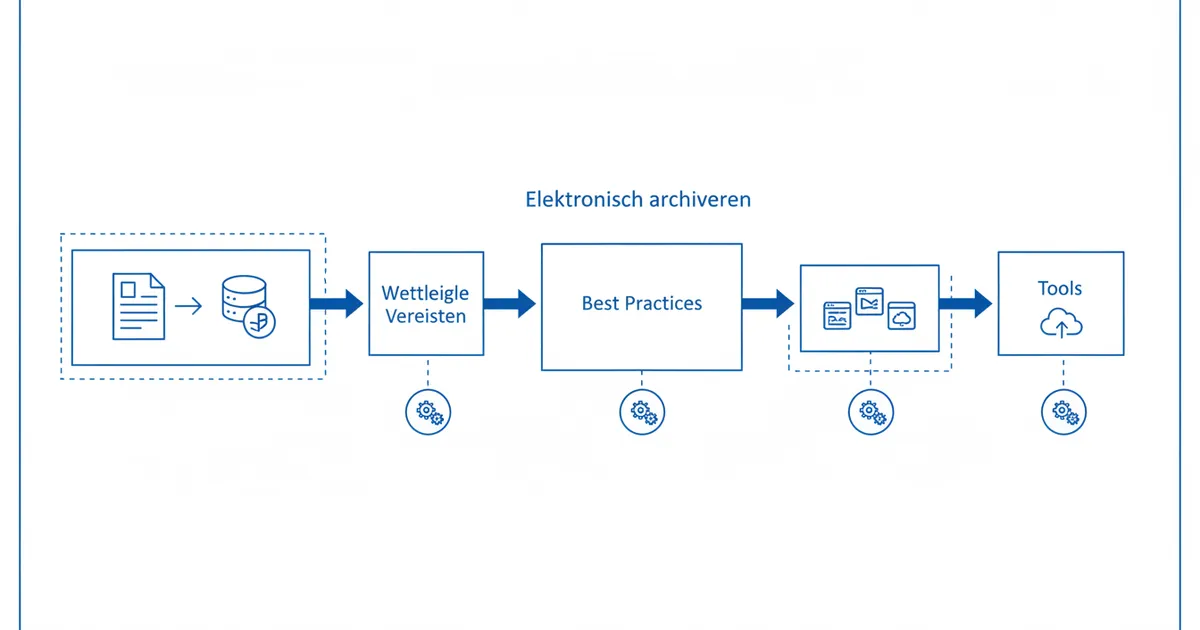 Illustration for Elektronisch archiveren: wettelijke vereisten, best practices en tools — Gids