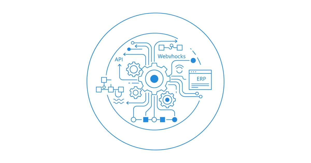 Illustration for Documentvalidatie: API, Webhooks en ERP — Automatisering