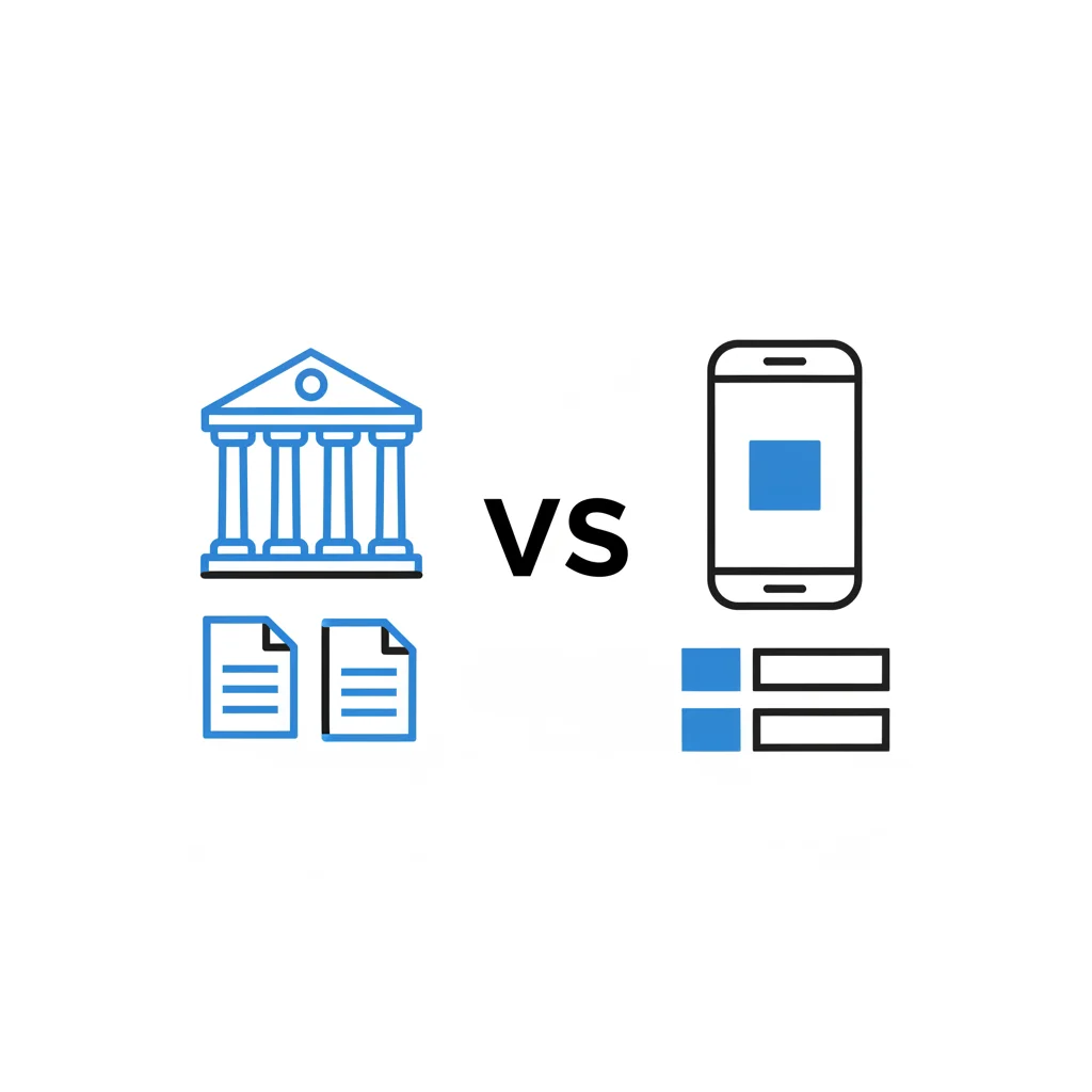 Illustration for KYC Bancos vs Fintechs: Comparacao de Requisitos em 2026 — Guia