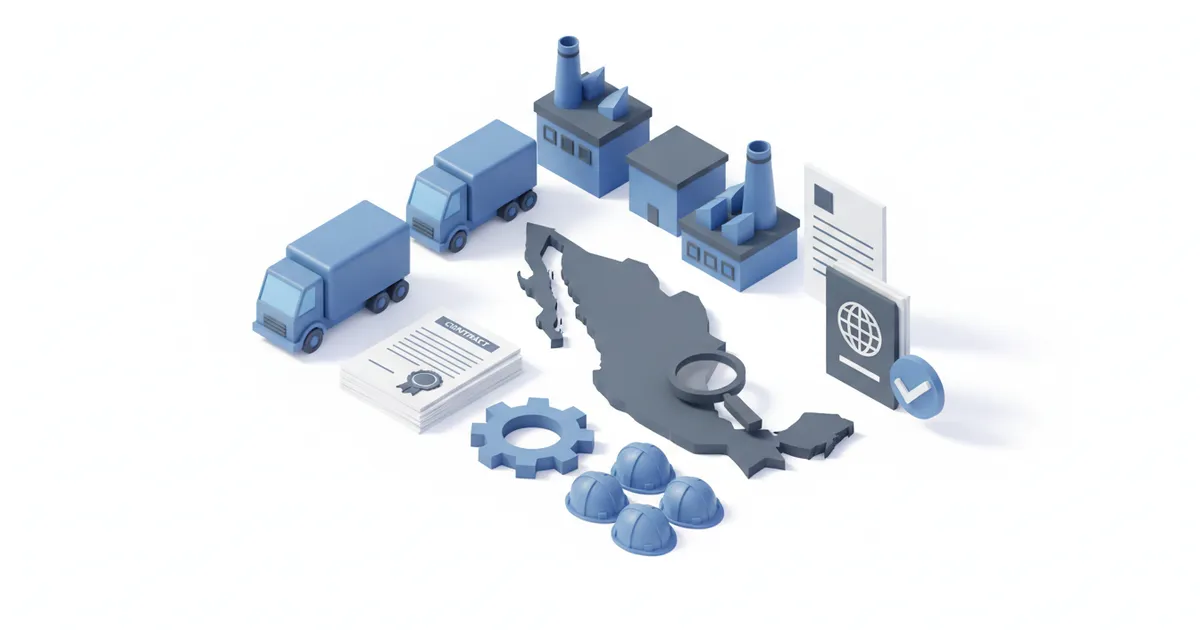 Illustration for Permisos de trabajo y residencia de trabajadores temporales — Industria