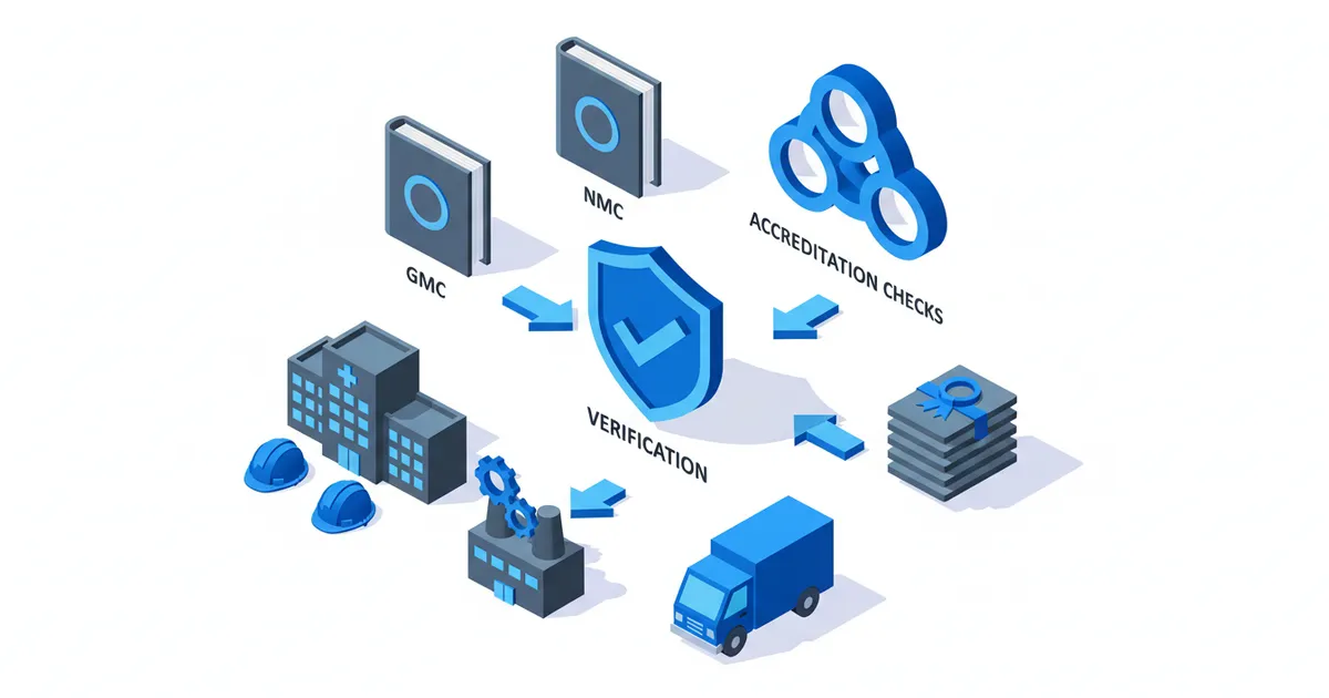 Healthcare Credential Verification: GMC & NMC Guide