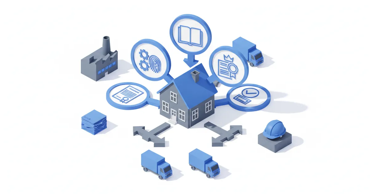 Illustration for Documents pour vendre une maison : croiser identité, titre et diagnostics — Industrie